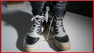 ASMR Restore  Rick owens Dunk old Ver Restoration of rubber 4k [upl. by Aenad233]