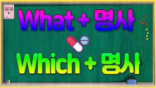 💊 What  명사 Which  명사 영어공부 [upl. by Erbua]