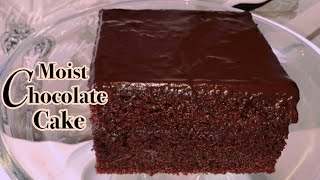 Homemade Moist Chocolate Cake Recipe  How to make Moist Chocolate Cake [upl. by Nujra161]