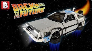 LEGO UCS DeLorean Time Machine Custom Back To The Future Model [upl. by Lundt]