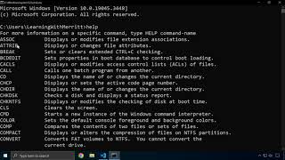 Operating Systems Windows File System CLI [upl. by Sucirdor]