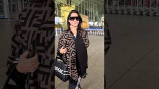 norafatehi spotted at airport😍❤️mumbai bollywood trending shorts viralshort youtubeshorts [upl. by Nuawd]