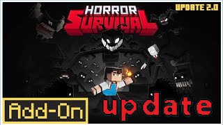 Minecraft Bedrock add on update Horror Survival 20 [upl. by Downes]