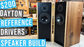 Dayton Audio Reference Series Speaker Build  DIY  200 Drivers Deep Bass HiFi Elegante Speakers [upl. by Esiocnarf]