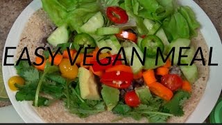 EASY PEASY VEGAN MEAL [upl. by Eilagam458]