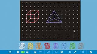 Construcción De Sólidos Geometricos En El Geoplano [upl. by Dihahs]