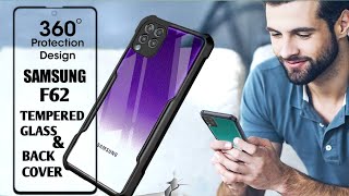 SAMSUNG GALAXY F62 BEST BACK COVER amp TEMPERED GLASS  Confusion Clear Must Watch🔥 [upl. by Stilla]