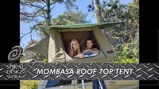 EP10 MOMBASA ROOF TOP TENT SET UPTAKE DOWN WJ JEEP GRAND CHEROKEE [upl. by Aifoz]