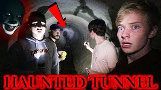 EXPLORING HAUNTED FAZE RUG TUNNEL  heard voices [upl. by Wyatt]