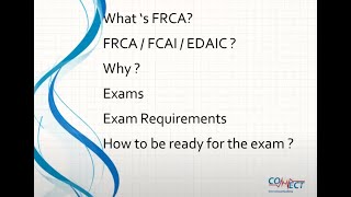 FRCA MCAI EDAIC Orientation CoNNect Academy [upl. by Jehu]