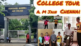 AM JAIN COLLEGE MEENAMPAKKAM CHENNAI  COLLEGE TOUR  collegetour chennai [upl. by Anirahtak]