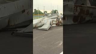 SEVERE STORMS  Part of roof ripped from Brook Park Recreation Center [upl. by Herod]