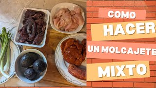 MOLCAJETE DE CARNES MIXTAS  UNA DELICIA TOTAL [upl. by Ynatil]