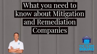 What you need to know about Water Mitigation and Mold Remediation companies [upl. by Euqinoj838]