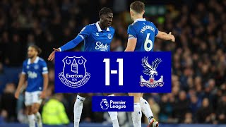 PREMIER LEAGUE HIGHLIGHTS EVERTON 11 CRYSTAL PALACE [upl. by Winonah]