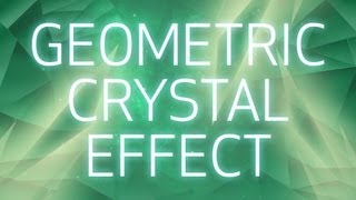 Photoshop  Geometric Crystal Effect Tutorial [upl. by Stodder]