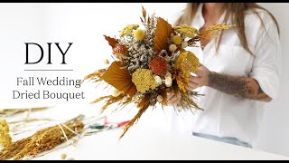 How to Make an Easy Dried Flower Bouquet [upl. by Nica]