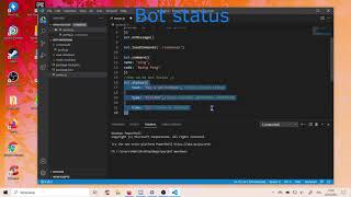 Status and customizable prefix  Discord Bot in Aoi js 2 [upl. by Sharma]