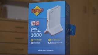 AVM Fritz Repeater 3000  Unboxing und unerfahrene Einrichtung  deutschgerman 4K60fps [upl. by Rapp]