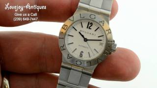 Bvlgari Diagano Sport Ladies Steel SS Automatic Watch [upl. by Darnoc]