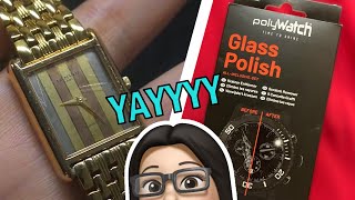 Fixing Mineral Crystal Scratches with Polywatch Glass Polish [upl. by Yatzeck]