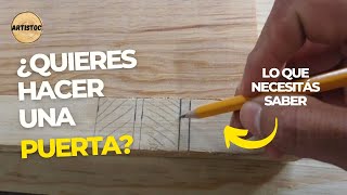 Como HACER MARCO para PUERTA de MADERA  Artistoc [upl. by Quitt358]