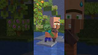 minecraft babyvillager майнкрафт minecraftanimation minecraftmemes animation youtubeshorts [upl. by Finley]