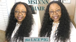 LIT OR NAH MSLYNN HAIR 360 WATER WAVE LACE FRONTAL WIG [upl. by Aurelius]