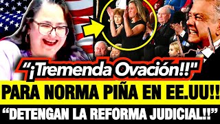 😎¡BRUTAL DISCURSO de NORMA PIÑA 👏la OVACIONAN de PIE en ESTADOS UNIDOS 🇺🇸 ¡el PEJE ENLOQUECE [upl. by Annahavas989]