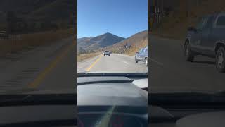 I 70 W mega traffic Vail Eagle County tailgaters and speeders 10424 1608 [upl. by Just]