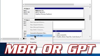 HOW TO CONVERT A DRIVE FROM MBR TO GPT [upl. by Us696]