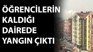 Konyada öğrencilerin kaldığı dairede çıkan yangın söndürüldü [upl. by Dnomyad862]