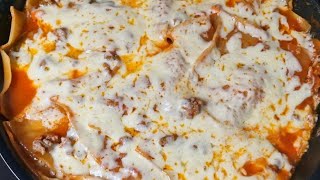 Skillet Lasagna in 30 Minutes – Quick and Delicious Recipe [upl. by Gwenora]