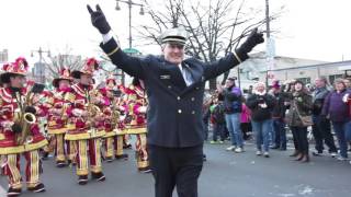 Americas Fire Chief heats up crowd while dancing at Philly Mummers Parade 1116 [upl. by Mile393]