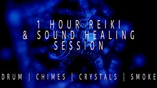 Sound Healing Session  Drum  Chimes  Singing Bowls  Selenite Crystals  Reiki POV with ASMR [upl. by Ardnael]