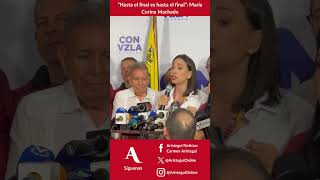 María Corina Machado rechaza reconocer como ganador a Maduro de elecciones en Venezuela [upl. by Lesoj]