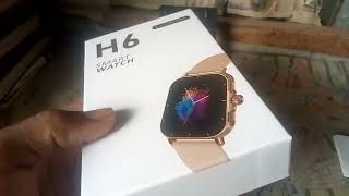 H6 smart watch unboxing [upl. by Ingamar977]