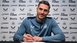 INTERVIEW  Fabian Schär Extends Contract with Newcastle United [upl. by Enoed]