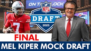 Mel Kiper’s FINAL 2023 NFL Mock Draft 1st Round Projections WITH Trades [upl. by Gow]