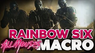 Rainbow Six No Recoil Macro Script  All Mouse Work [upl. by Yllime673]