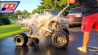 Satisfying ATV Wash  Honda TRX250R [upl. by Rici]