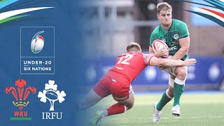 Wales 1240 Ireland  Doak Leads Ireland To Bonus Point Win  Highlights  Six Nations Under20s [upl. by Ardnait]