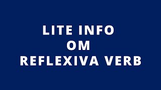 Lite om reflexiva verb på spanska [upl. by Shelba299]