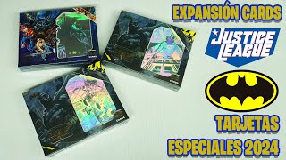 CARDS EXPANSIÓN JUSTICE LEAGUE Y BATMAN Apertura colección DKV 2024 [upl. by Ridgley]