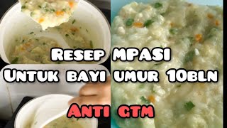 RESEP MPASI 10 BULAN  MENU LENGKAP ANTI GTM  MENAMBAH BERAT BADAN mpasi10bulan resepmpasi [upl. by Zetrac]