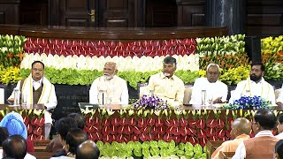 BJPNDA Parliamentary party Meeting at Samvidhan Sadan Parliament House  Time 1157 AM To 1258 PM [upl. by Dion]