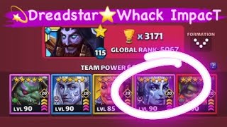 Empires amp Puzzles Hero Test  😈Dreadstar ⭐️ Whack Impact❗️ [upl. by Santana]