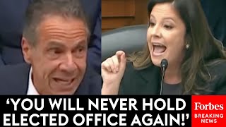 BREAKING NEWS Applause Breaks Out After Elise Stefaniks Vicious Clash With Andrew Cuomo [upl. by Nhoj]