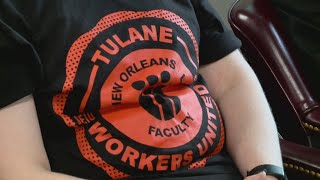 Tulane University faculty votes to form the school’s first union [upl. by Dorcea587]