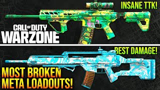 WARZONE Top 5 MOST BROKEN LOADOUTS You NEED To Use WARZONE META Weapons [upl. by Joelle]